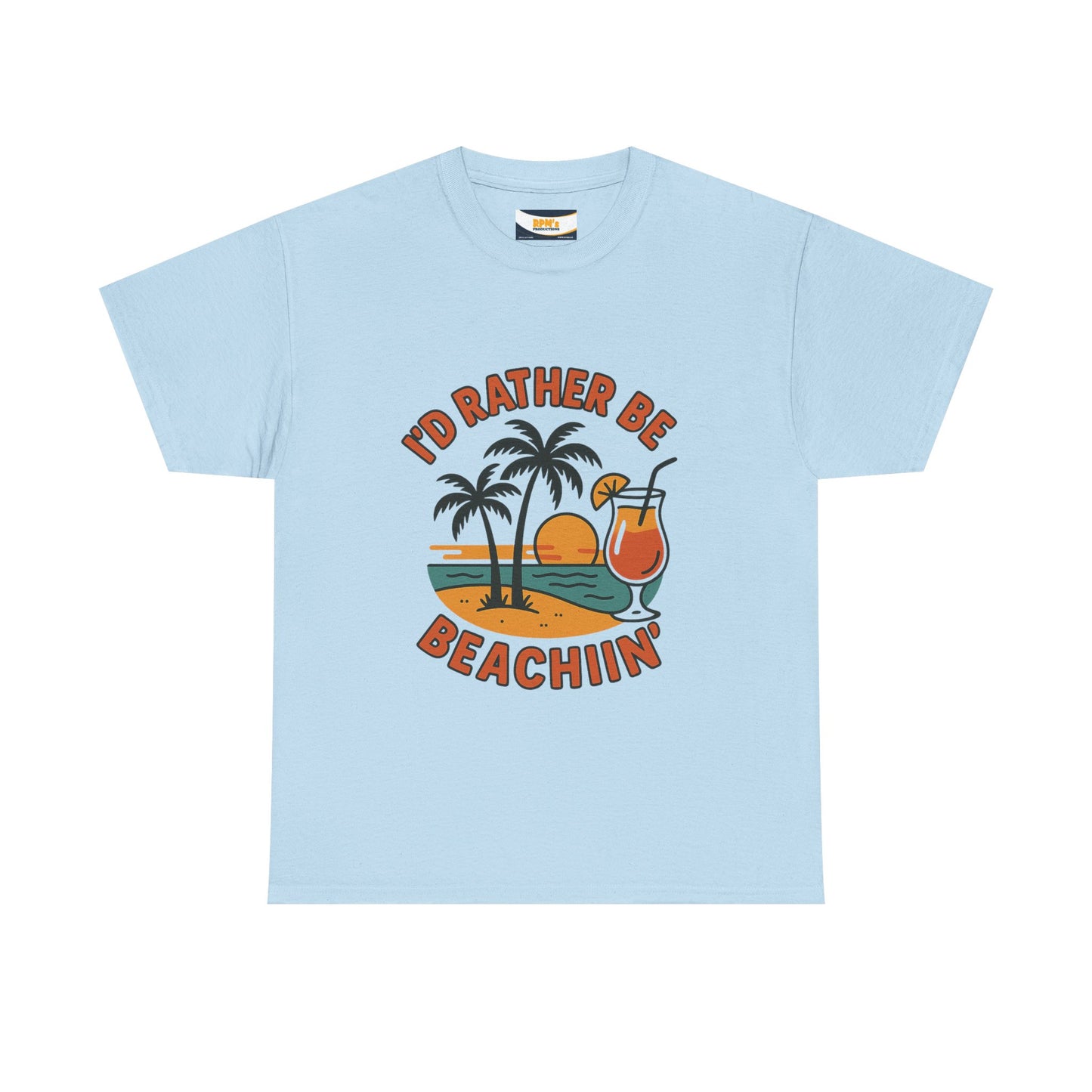 Fun Beach Vibes Unisex Cotton Tee, Summer Shirt, Beach Lover Gift, Relaxed Fit Tee, Casual Wear, Vacation Apparel, Tropical Design