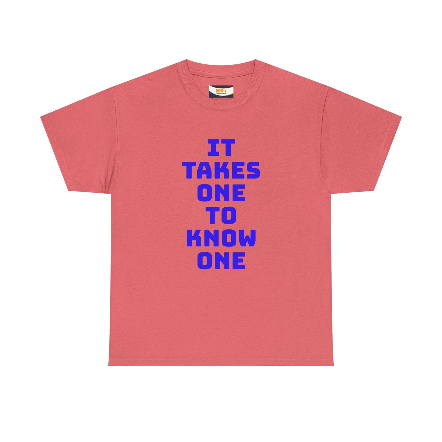 Unisex Heavy Cotton Tee - "It Takes One to Know One" | Perfect for Friendship Day, Casual Wear, Gift Ideas, Matching Tees