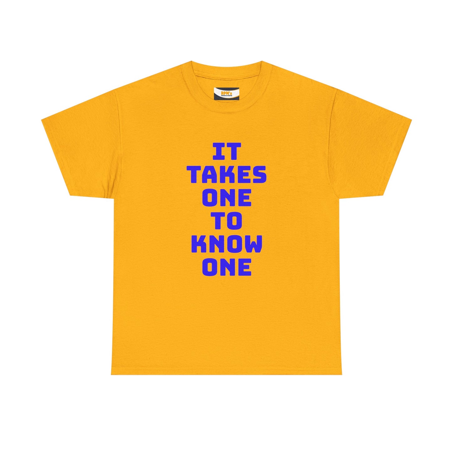 Unisex Heavy Cotton Tee - "It Takes One to Know One" | Perfect for Friendship Day, Casual Wear, Gift Ideas, Matching Tees