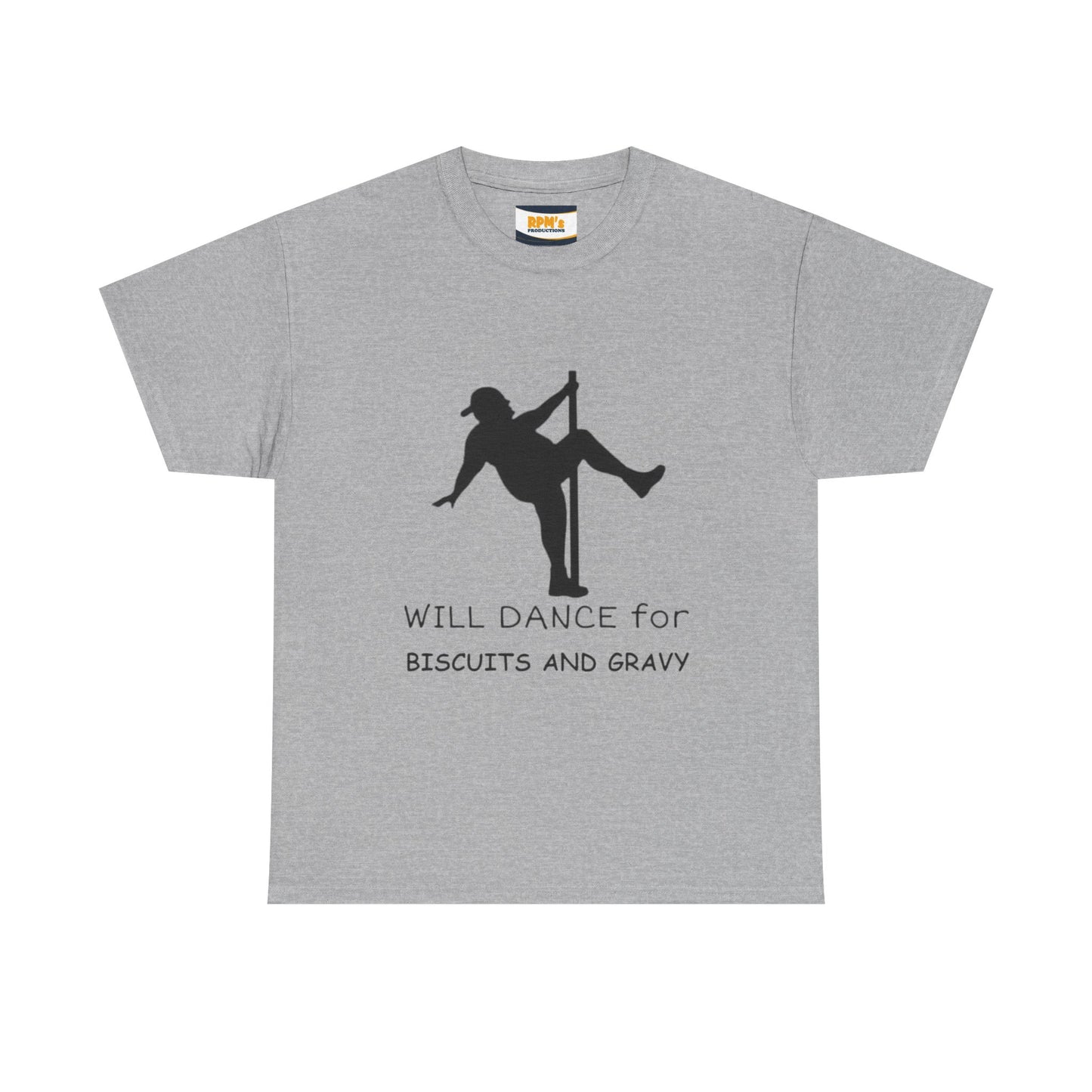 Whimsical Dance Tee - Unisex Heavy Cotton Tee, Great for Festivals, Gifts, Dance Events, Casual Wear, or Food Lovers