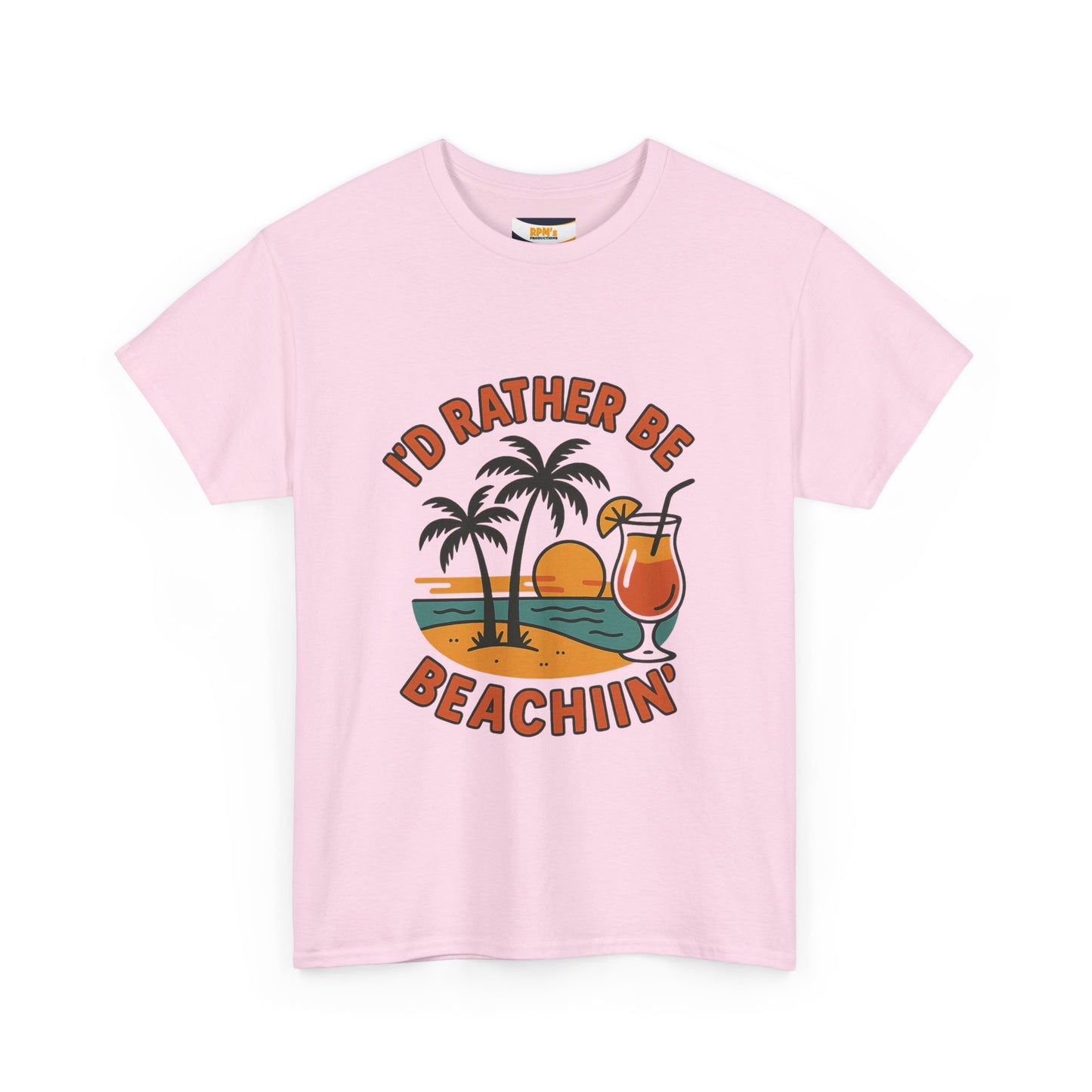 Fun Beach Vibes Unisex Cotton Tee, Summer Shirt, Beach Lover Gift, Relaxed Fit Tee, Casual Wear, Vacation Apparel, Tropical Design