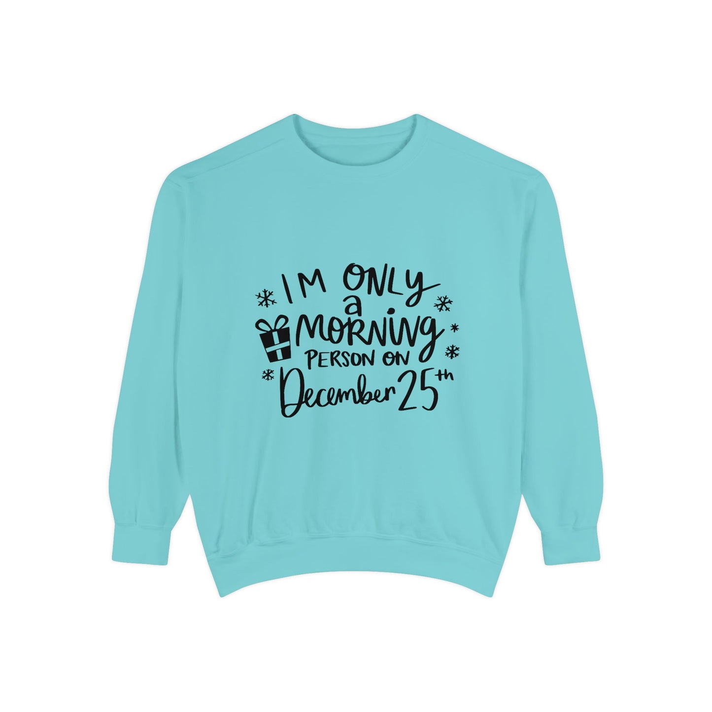Festive Morning Sweatshirt | Christmas Apparel, Holiday Gift, Cozy Sweater, Unisex Sweatshirt, December Celebration Wear
