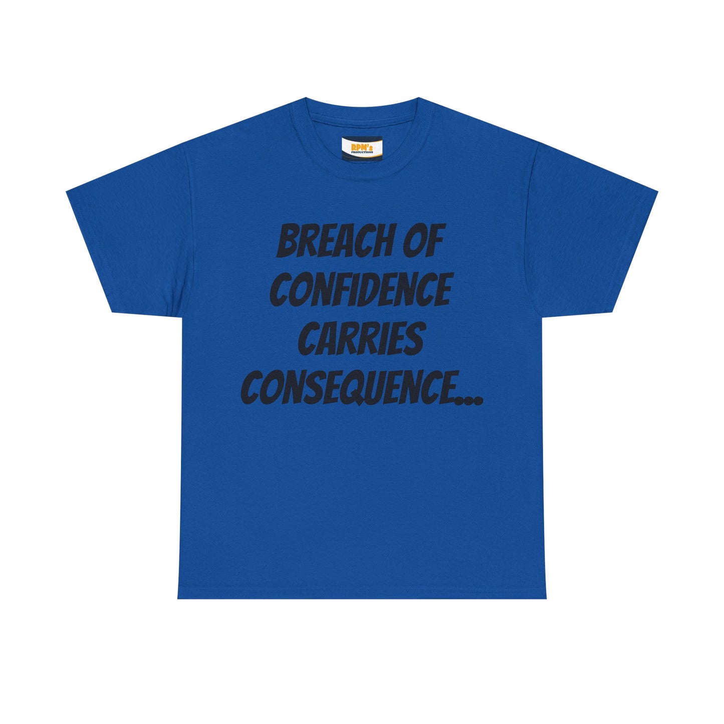 Confidence Breach Tee | Funny Unisex Heavy Cotton Tee, Casual Wear, Gift for Friends, Trendy Novelty Shirt, Statement Apparel