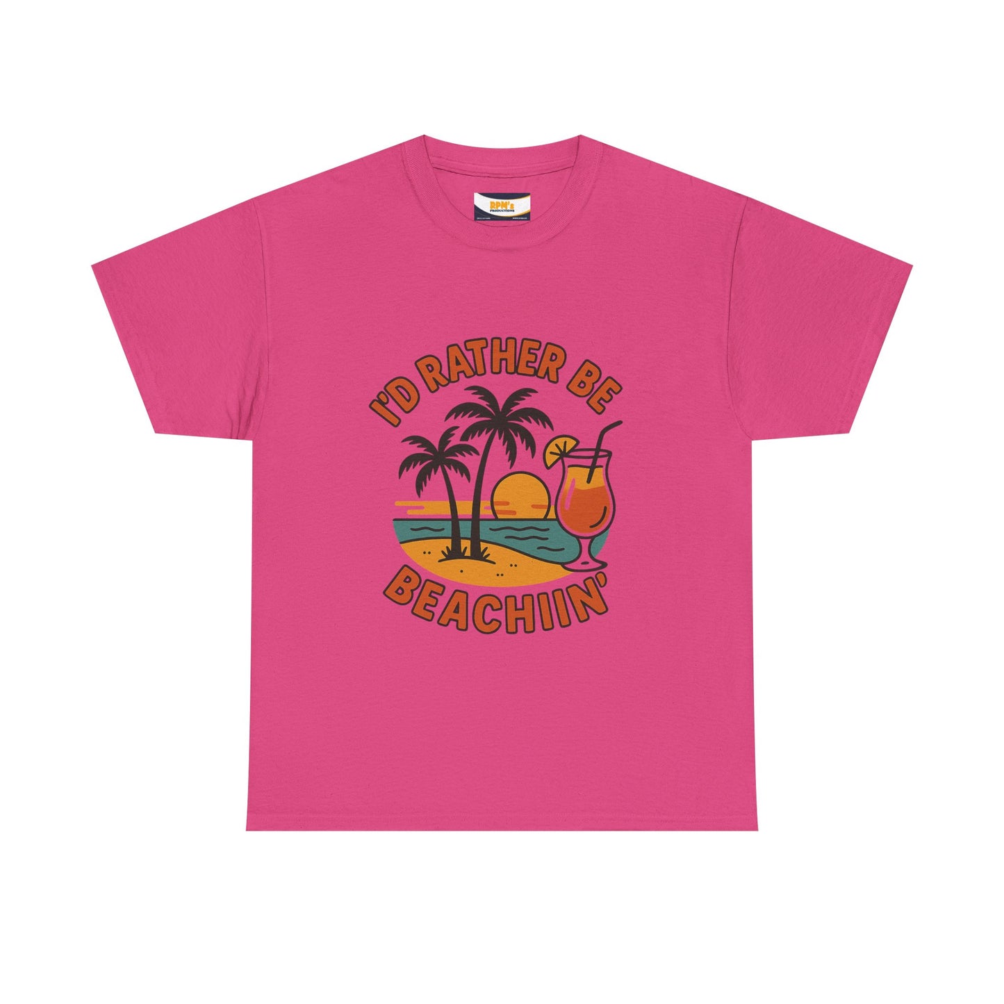 Fun Beach Vibes Unisex Cotton Tee, Summer Shirt, Beach Lover Gift, Relaxed Fit Tee, Casual Wear, Vacation Apparel, Tropical Design