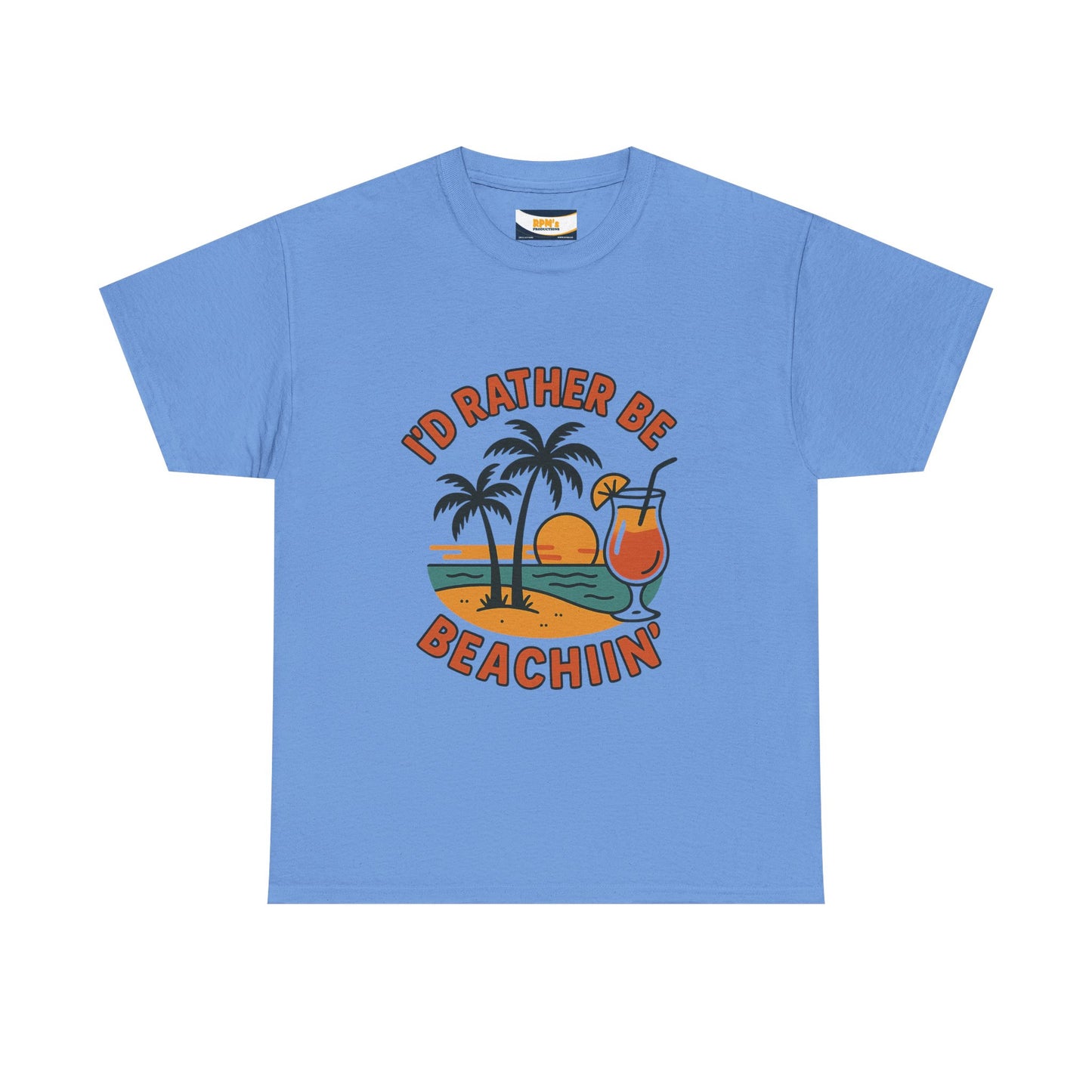 Fun Beach Vibes Unisex Cotton Tee, Summer Shirt, Beach Lover Gift, Relaxed Fit Tee, Casual Wear, Vacation Apparel, Tropical Design