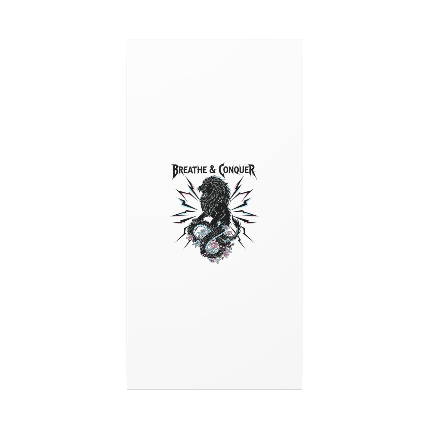 Breathe & Conquer Canvas | Matte Stretched Wall Art, Heavy Metal Wellness