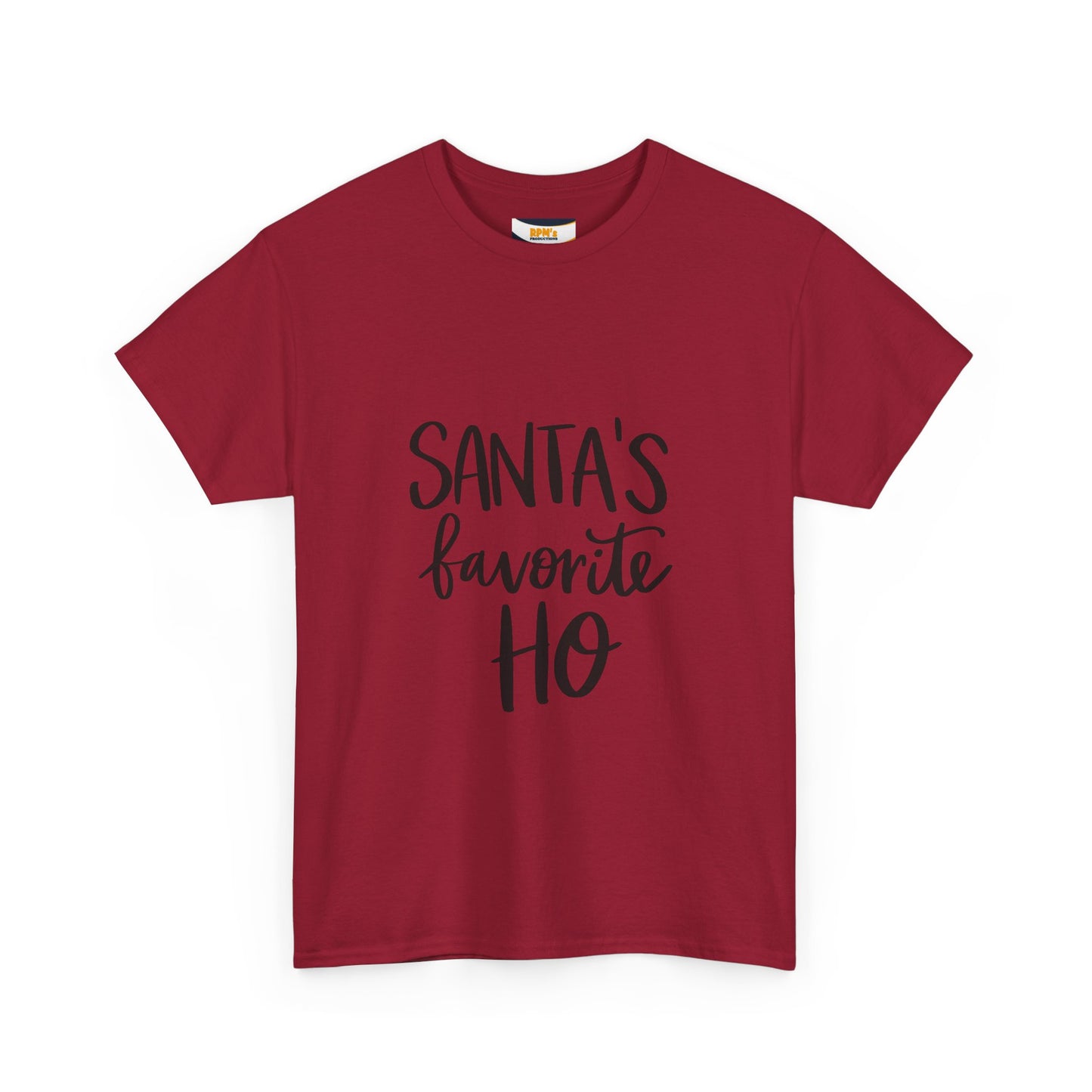 Santa's Favorite Heavy Cotton Tee, Christmas T-Shirt, Holiday Gift, Unisex Tee, Festive Apparel, Funny Christmas Shirt
