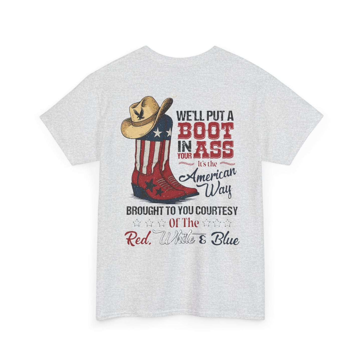 American Pride Tee, Unisex Cotton Shirt, Country Music Lover Gift, Patriotic Apparel, Independence Day Outfit, Cowboy Style Tee