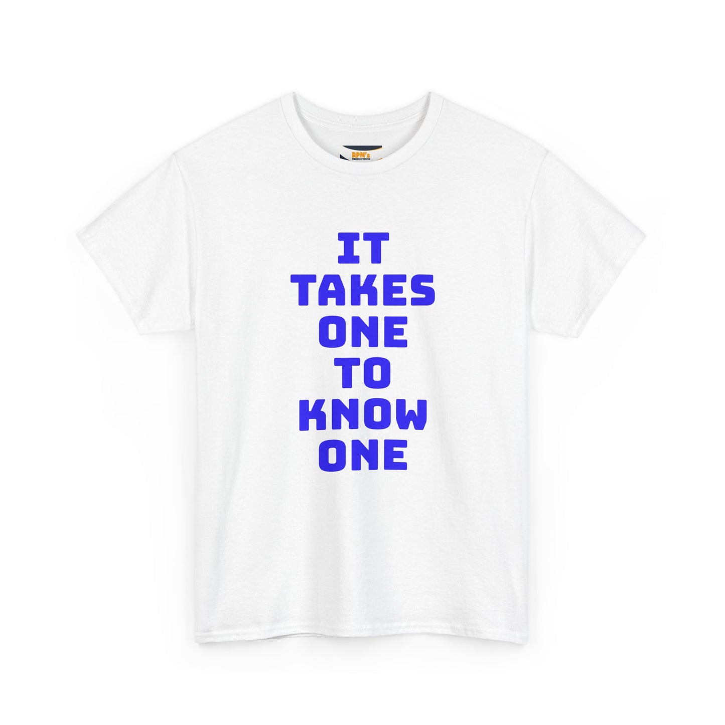Unisex Heavy Cotton Tee - "It Takes One to Know One" | Perfect for Friendship Day, Casual Wear, Gift Ideas, Matching Tees