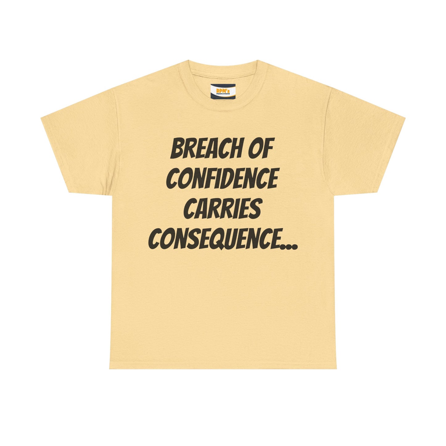 Confidence Breach Tee | Funny Unisex Heavy Cotton Tee, Casual Wear, Gift for Friends, Trendy Novelty Shirt, Statement Apparel