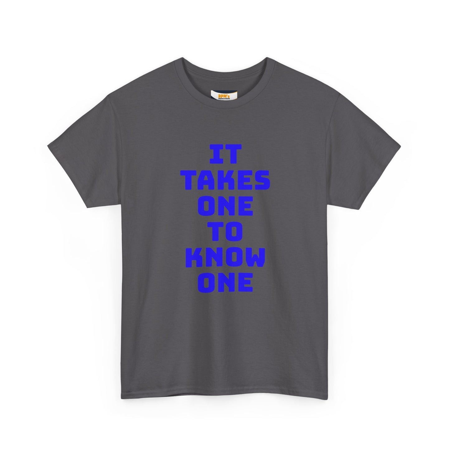 Unisex Heavy Cotton Tee - "It Takes One to Know One" | Perfect for Friendship Day, Casual Wear, Gift Ideas, Matching Tees