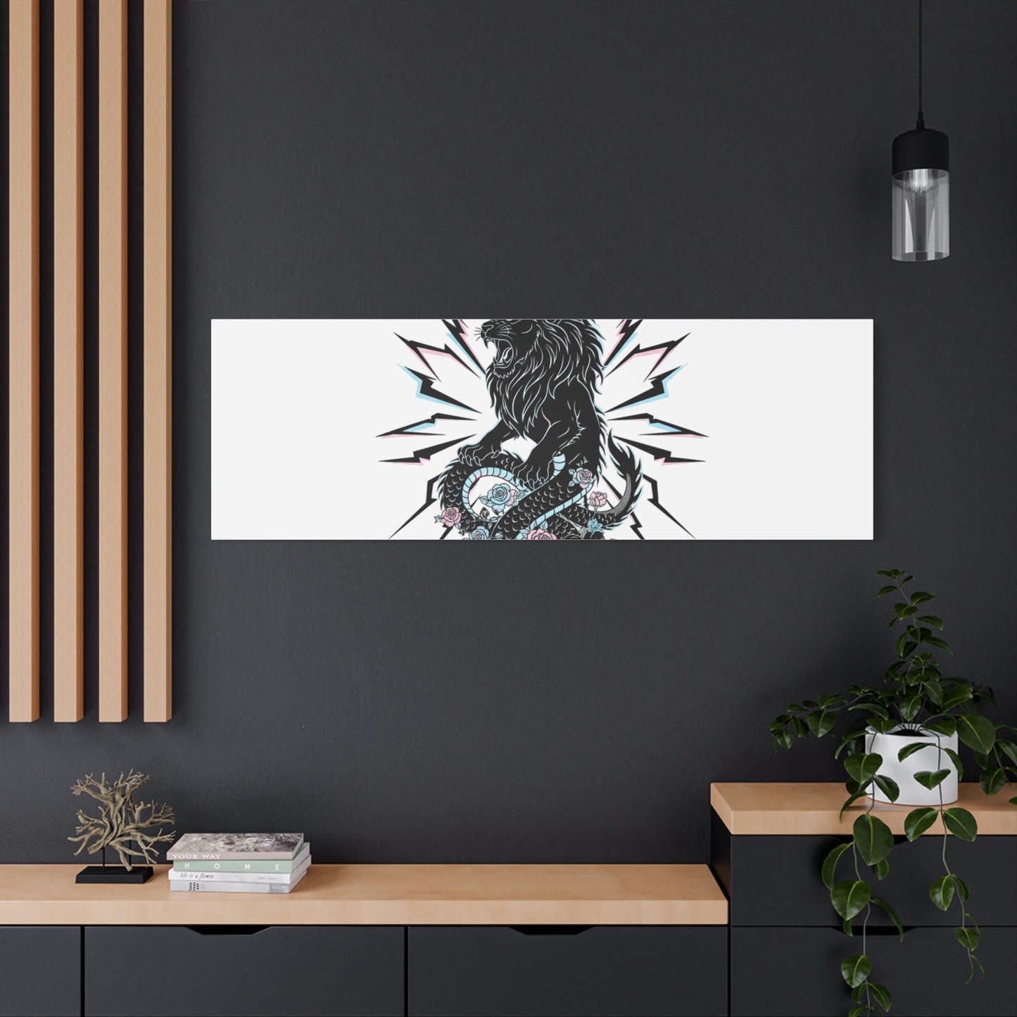 Breathe & Conquer Canvas | Matte Stretched Wall Art, Heavy Metal Wellness