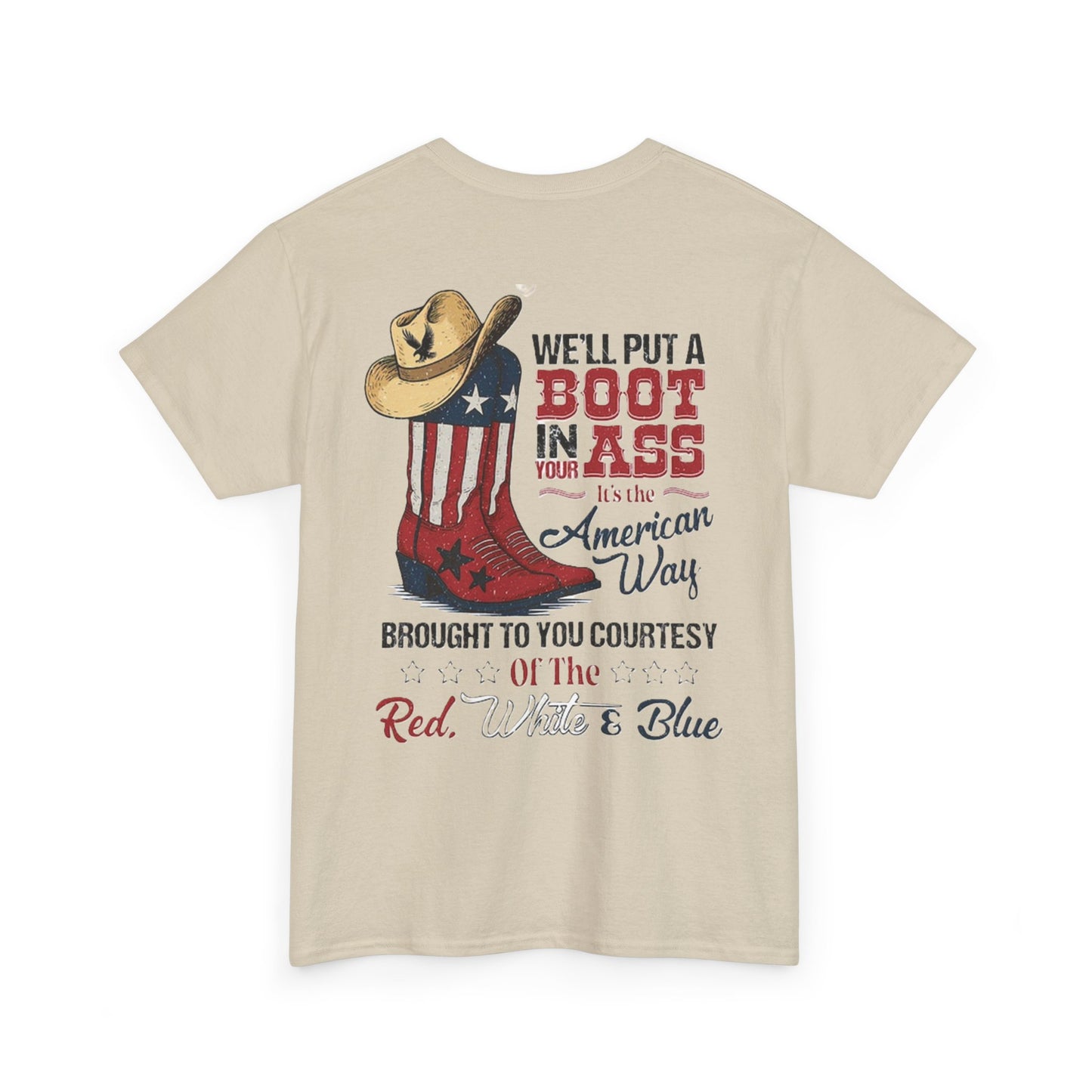 American Pride Tee, Unisex Cotton Shirt, Country Music Lover Gift, Patriotic Apparel, Independence Day Outfit, Cowboy Style Tee