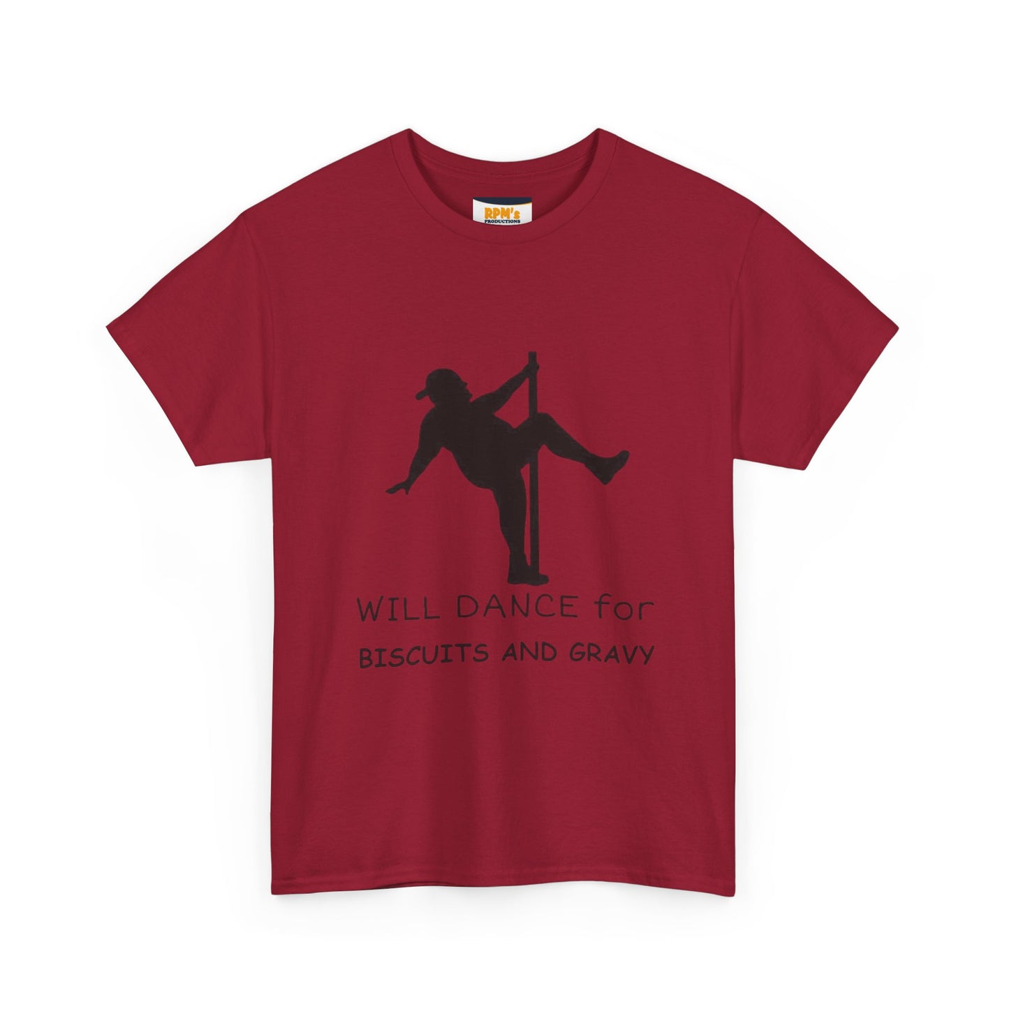 Whimsical Dance Tee - Unisex Heavy Cotton Tee, Great for Festivals, Gifts, Dance Events, Casual Wear, or Food Lovers