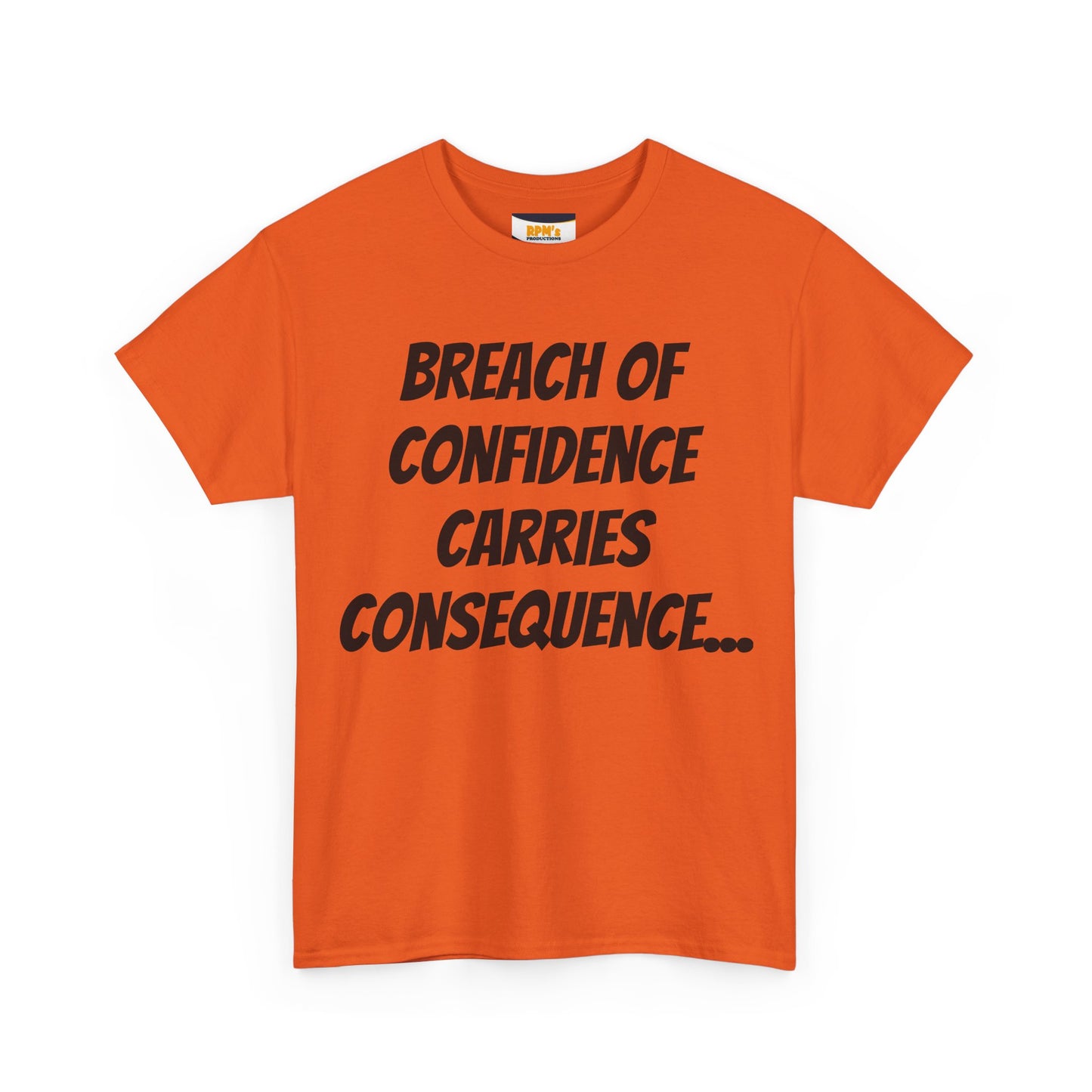 Confidence Breach Tee | Funny Unisex Heavy Cotton Tee, Casual Wear, Gift for Friends, Trendy Novelty Shirt, Statement Apparel