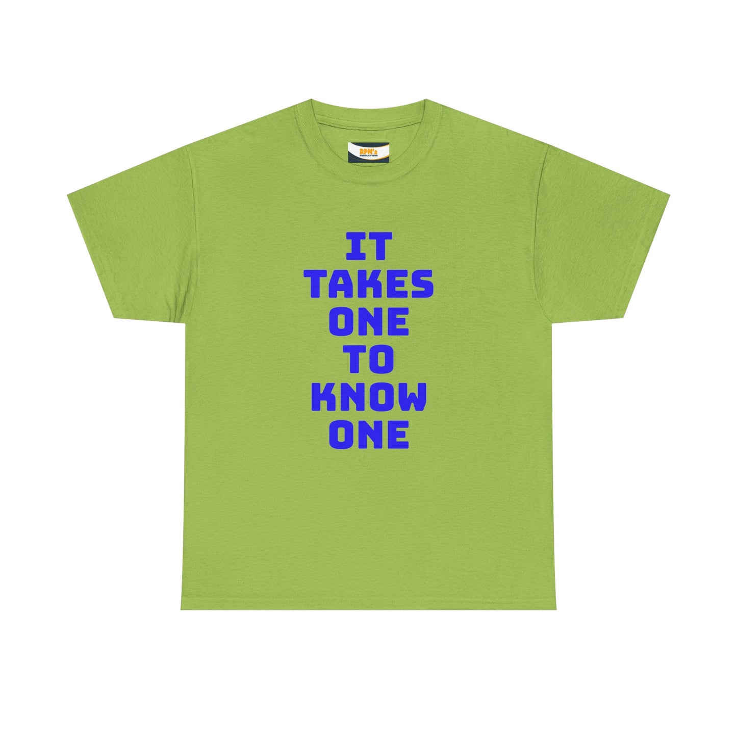 Unisex Heavy Cotton Tee - "It Takes One to Know One" | Perfect for Friendship Day, Casual Wear, Gift Ideas, Matching Tees
