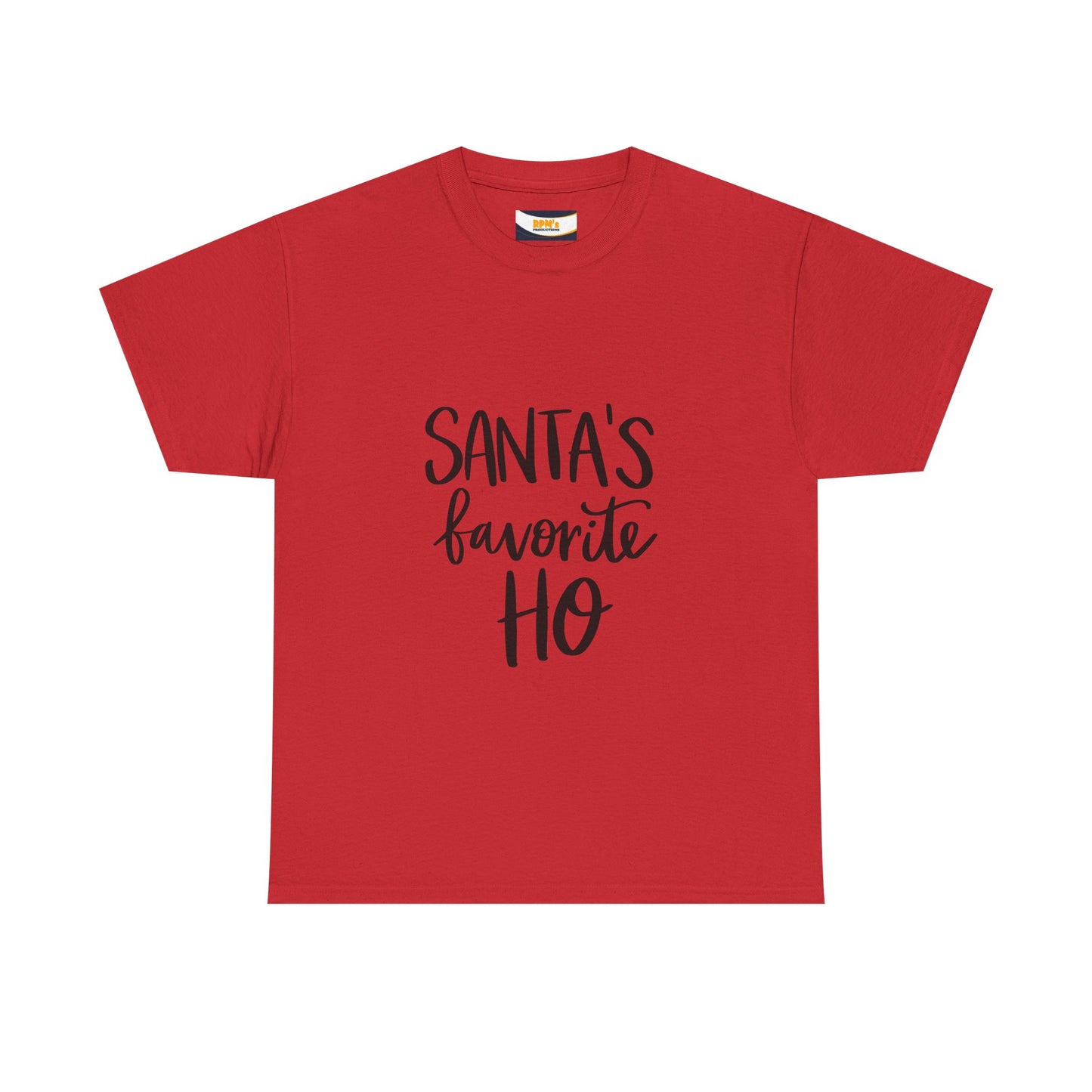 Santa's Favorite Heavy Cotton Tee, Christmas T-Shirt, Holiday Gift, Unisex Tee, Festive Apparel, Funny Christmas Shirt