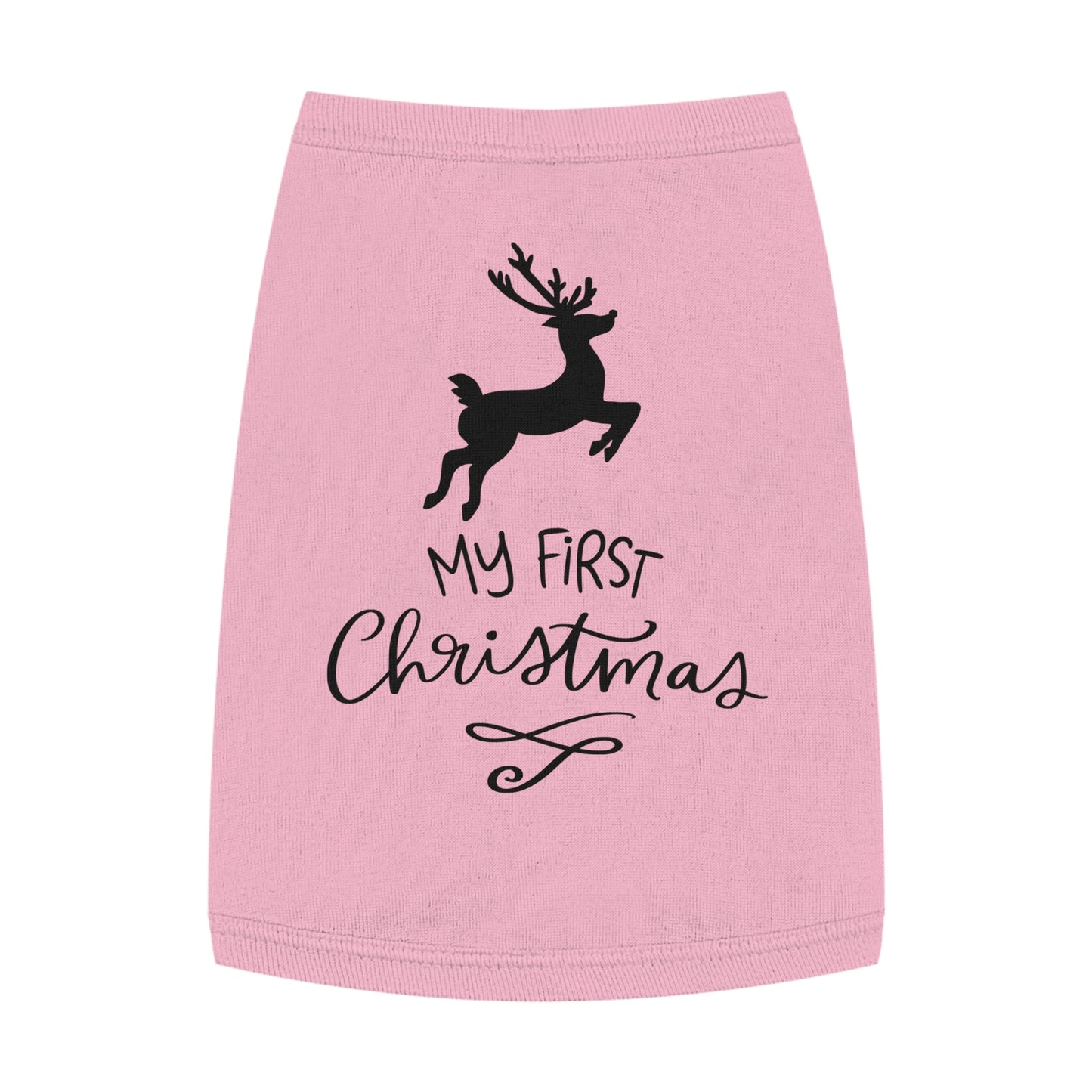 Christmas Pet Tank Top, Festive Dog Shirt, Holiday Apparel for Pets, My First Christmas Outfit, Cute Pet Gift