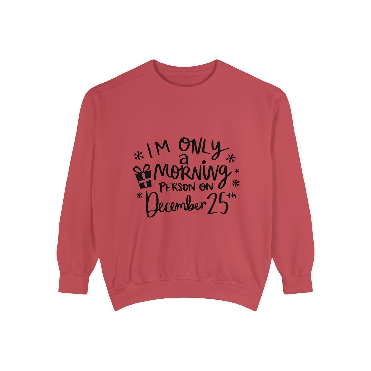 Festive Morning Sweatshirt | Christmas Apparel, Holiday Gift, Cozy Sweater, Unisex Sweatshirt, December Celebration Wear