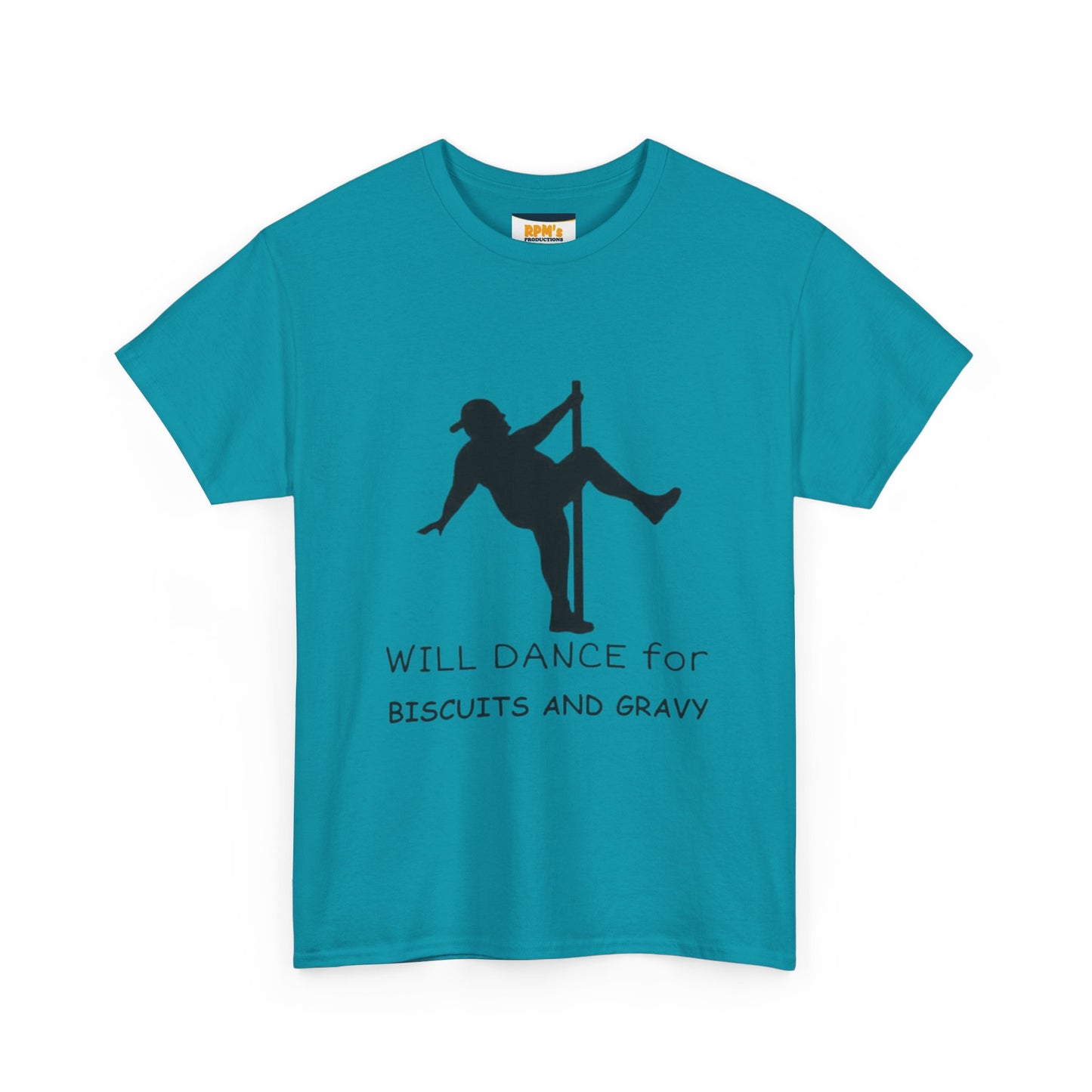 Whimsical Dance Tee - Unisex Heavy Cotton Tee, Great for Festivals, Gifts, Dance Events, Casual Wear, or Food Lovers