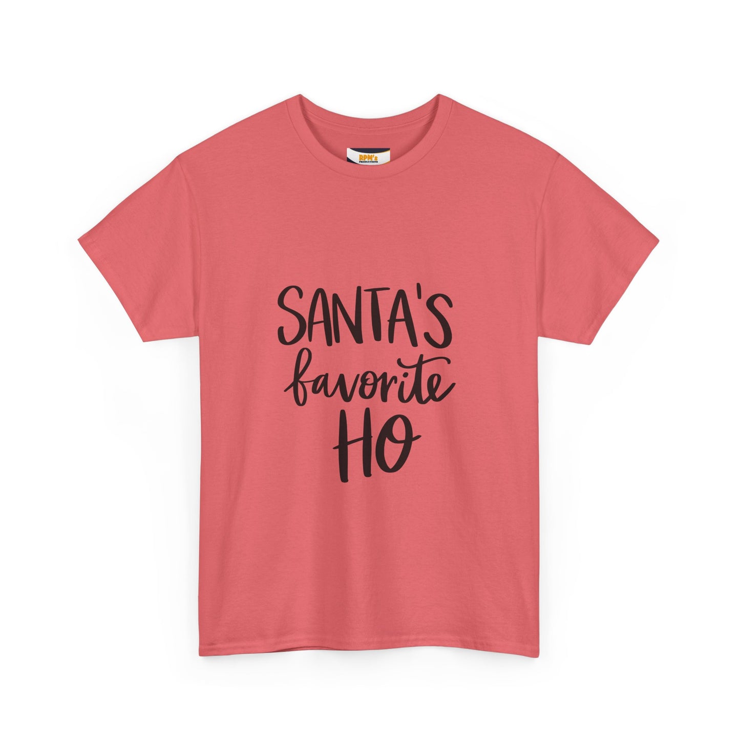 Santa's Favorite Heavy Cotton Tee, Christmas T-Shirt, Holiday Gift, Unisex Tee, Festive Apparel, Funny Christmas Shirt