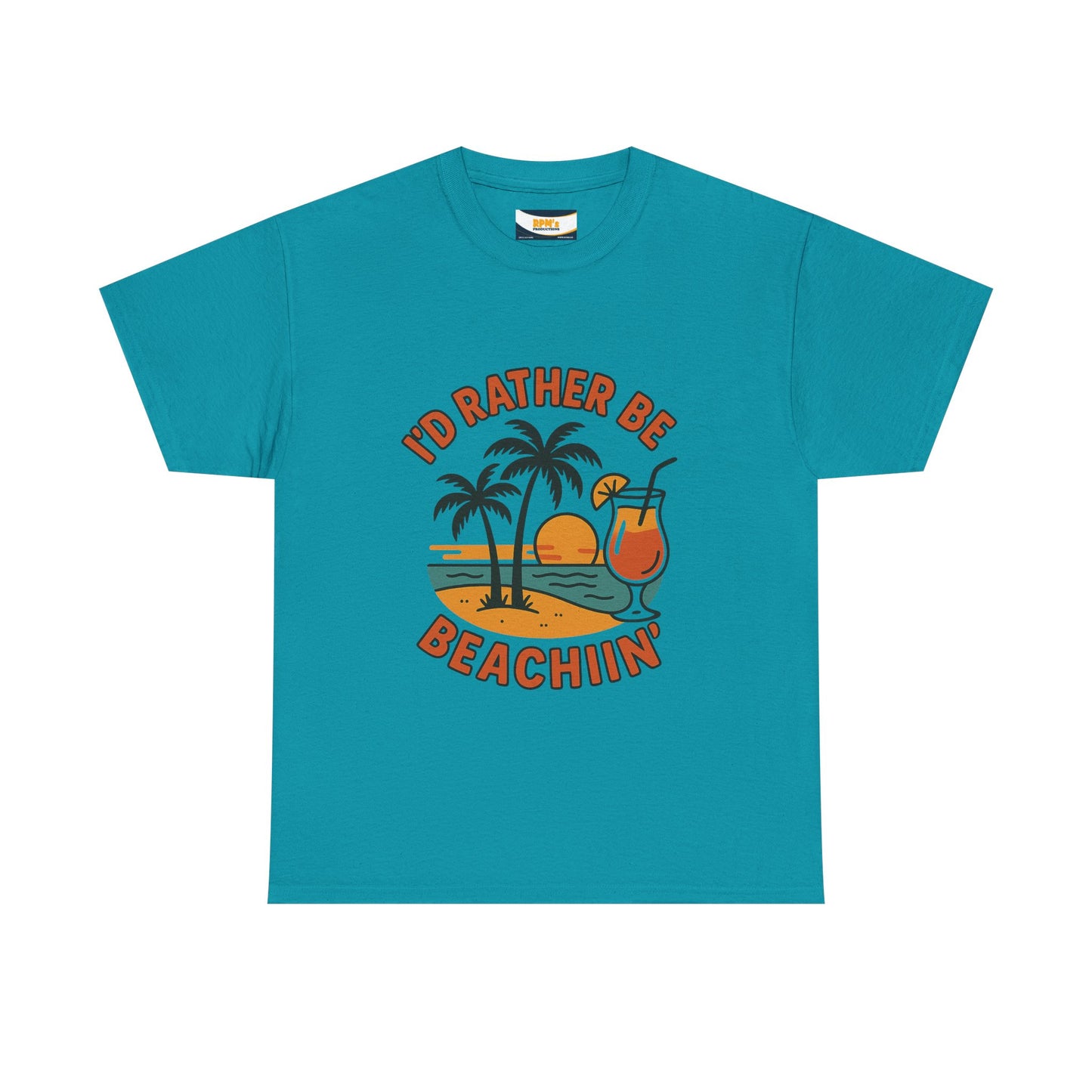 Fun Beach Vibes Unisex Cotton Tee, Summer Shirt, Beach Lover Gift, Relaxed Fit Tee, Casual Wear, Vacation Apparel, Tropical Design