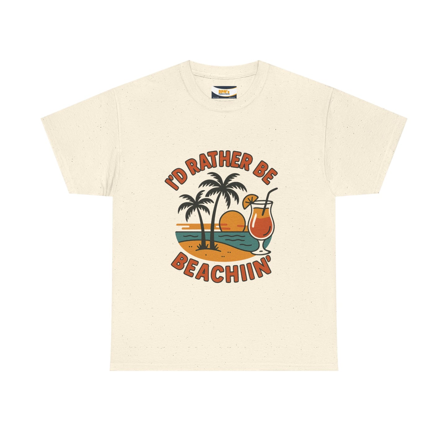 Fun Beach Vibes Unisex Cotton Tee, Summer Shirt, Beach Lover Gift, Relaxed Fit Tee, Casual Wear, Vacation Apparel, Tropical Design