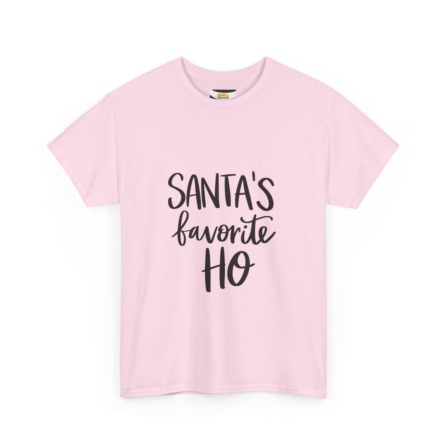 Santa's Favorite Heavy Cotton Tee, Christmas T-Shirt, Holiday Gift, Unisex Tee, Festive Apparel, Funny Christmas Shirt