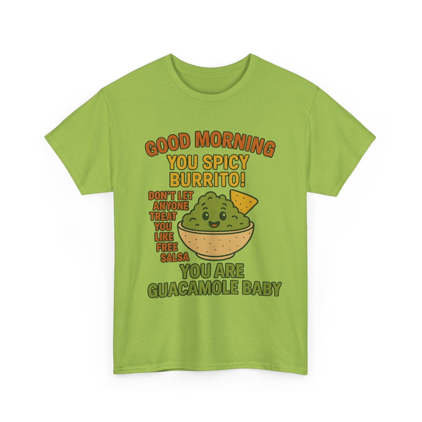 Funny Guacamole Tee, Spicy Burrito Shirt, Humor T-Shirt, Foodie Gift, Unique Cotton Tee, Casual Wear
