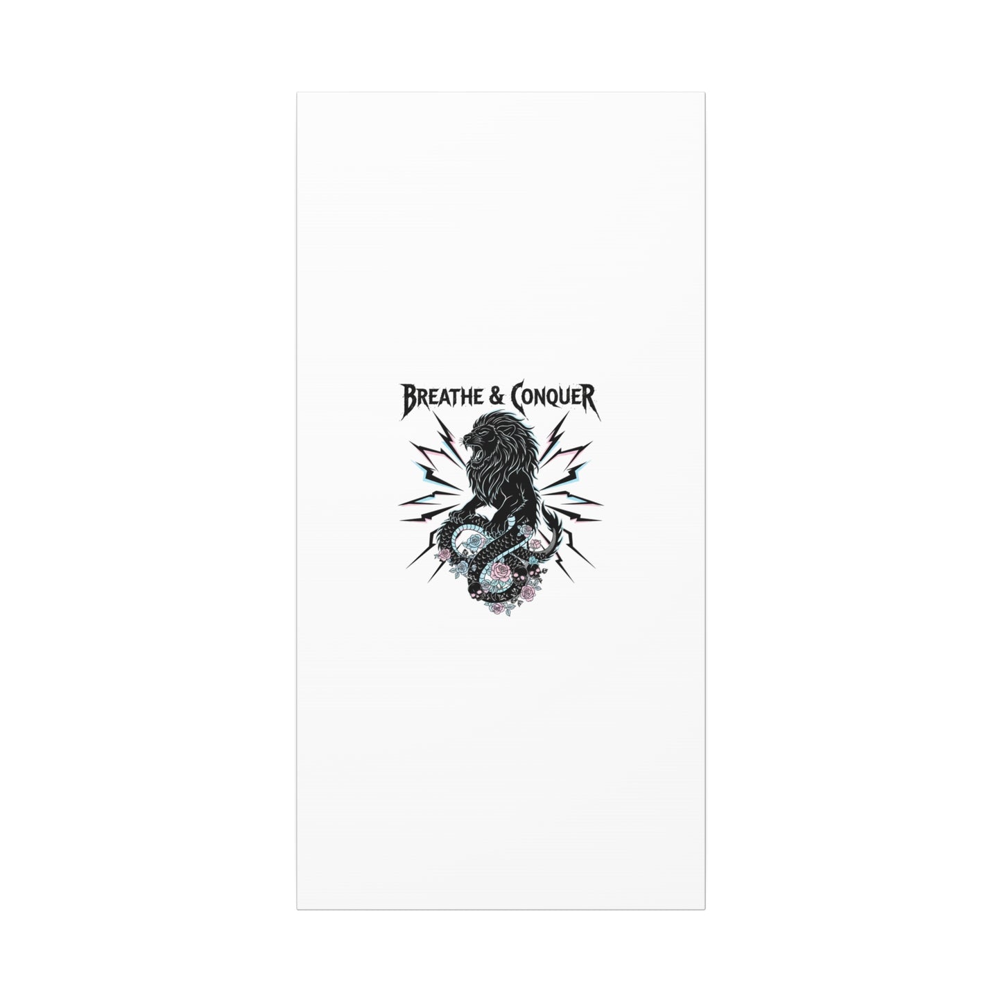 Breathe & Conquer Canvas | Matte Stretched Wall Art, Heavy Metal Wellness