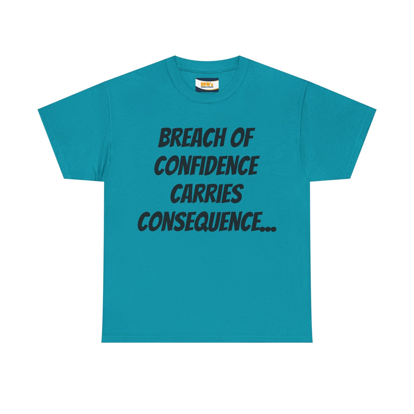 Confidence Breach Tee | Funny Unisex Heavy Cotton Tee, Casual Wear, Gift for Friends, Trendy Novelty Shirt, Statement Apparel