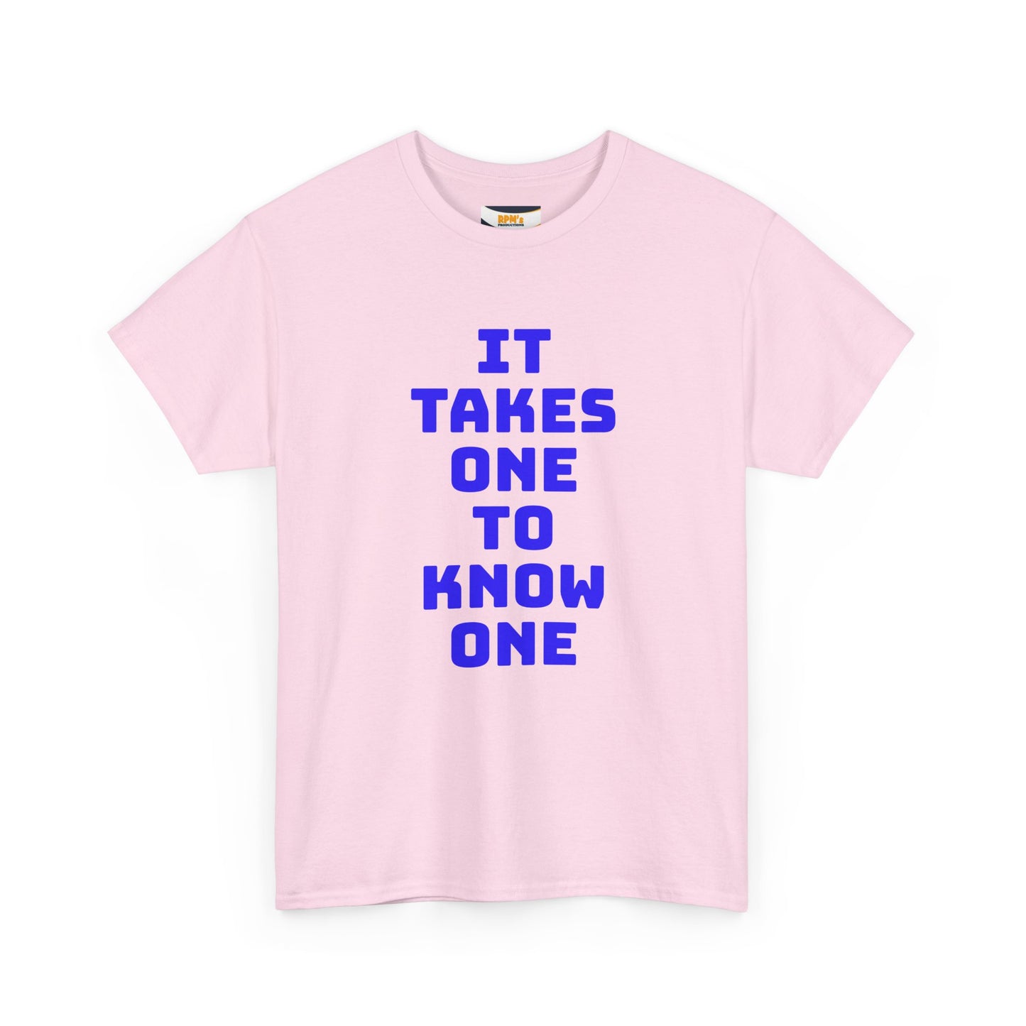 Unisex Heavy Cotton Tee - "It Takes One to Know One" | Perfect for Friendship Day, Casual Wear, Gift Ideas, Matching Tees