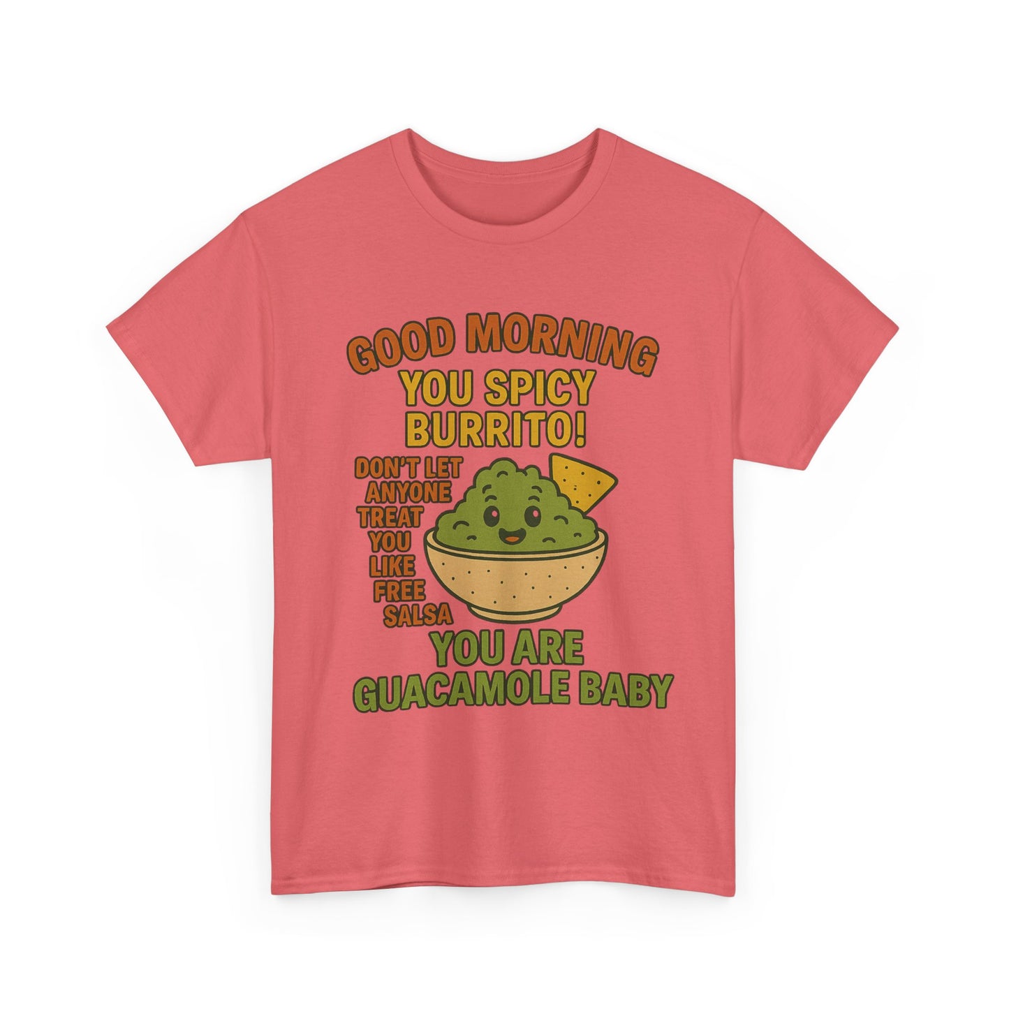 Funny Guacamole Tee, Spicy Burrito Shirt, Humor T-Shirt, Foodie Gift, Unique Cotton Tee, Casual Wear