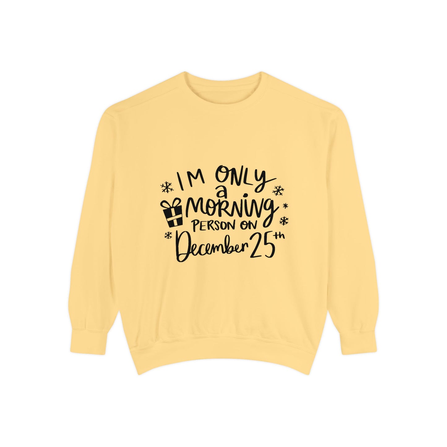 Festive Morning Sweatshirt | Christmas Apparel, Holiday Gift, Cozy Sweater, Unisex Sweatshirt, December Celebration Wear