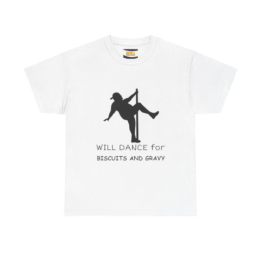 Whimsical Dance Tee - Unisex Heavy Cotton Tee, Great for Festivals, Gifts, Dance Events, Casual Wear, or Food Lovers