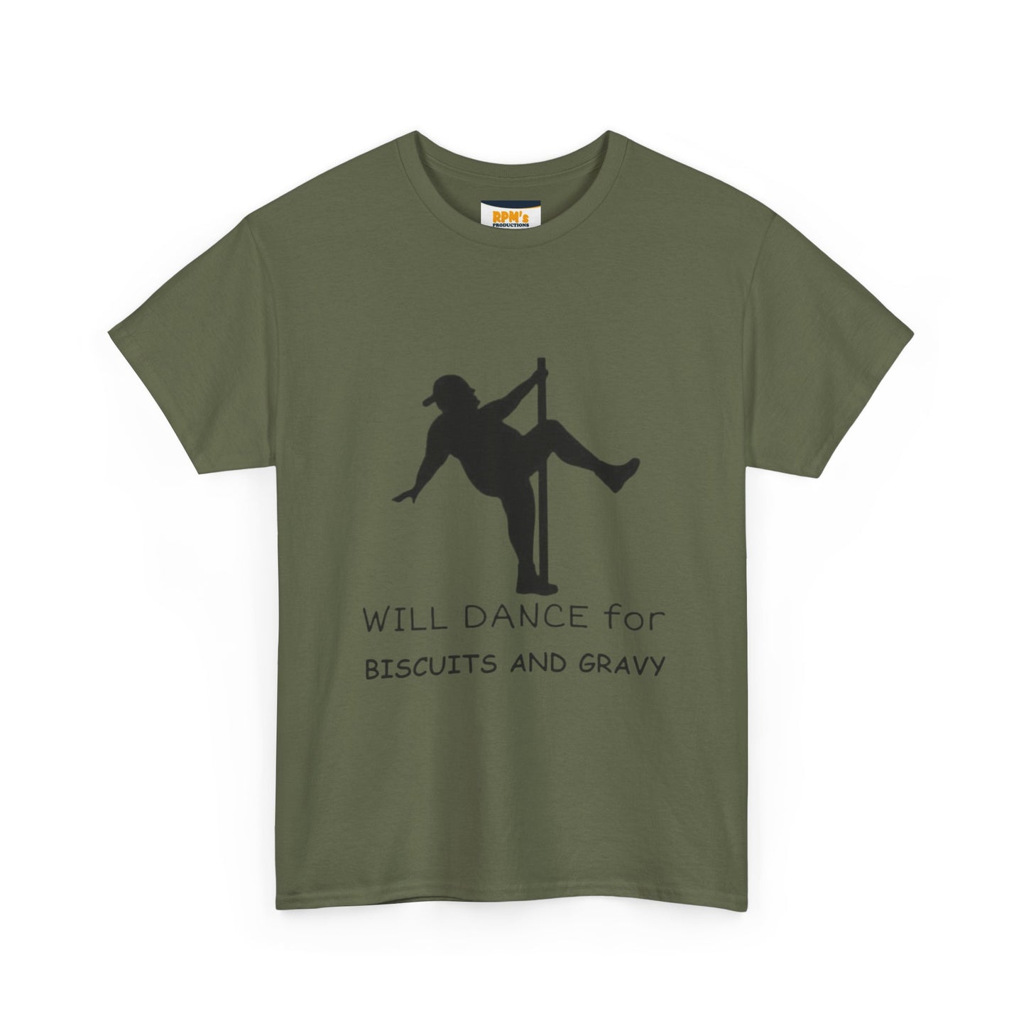 Whimsical Dance Tee - Unisex Heavy Cotton Tee, Great for Festivals, Gifts, Dance Events, Casual Wear, or Food Lovers