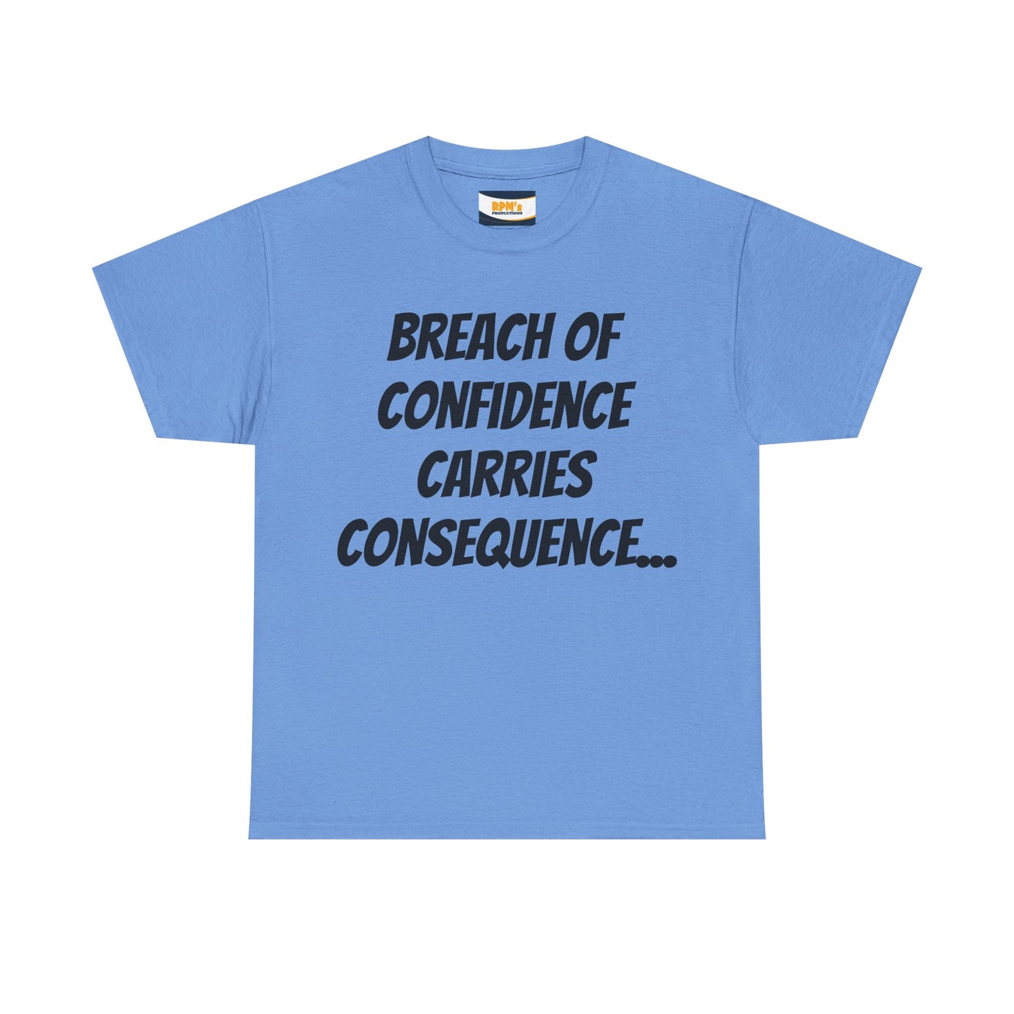 Confidence Breach Tee | Funny Unisex Heavy Cotton Tee, Casual Wear, Gift for Friends, Trendy Novelty Shirt, Statement Apparel