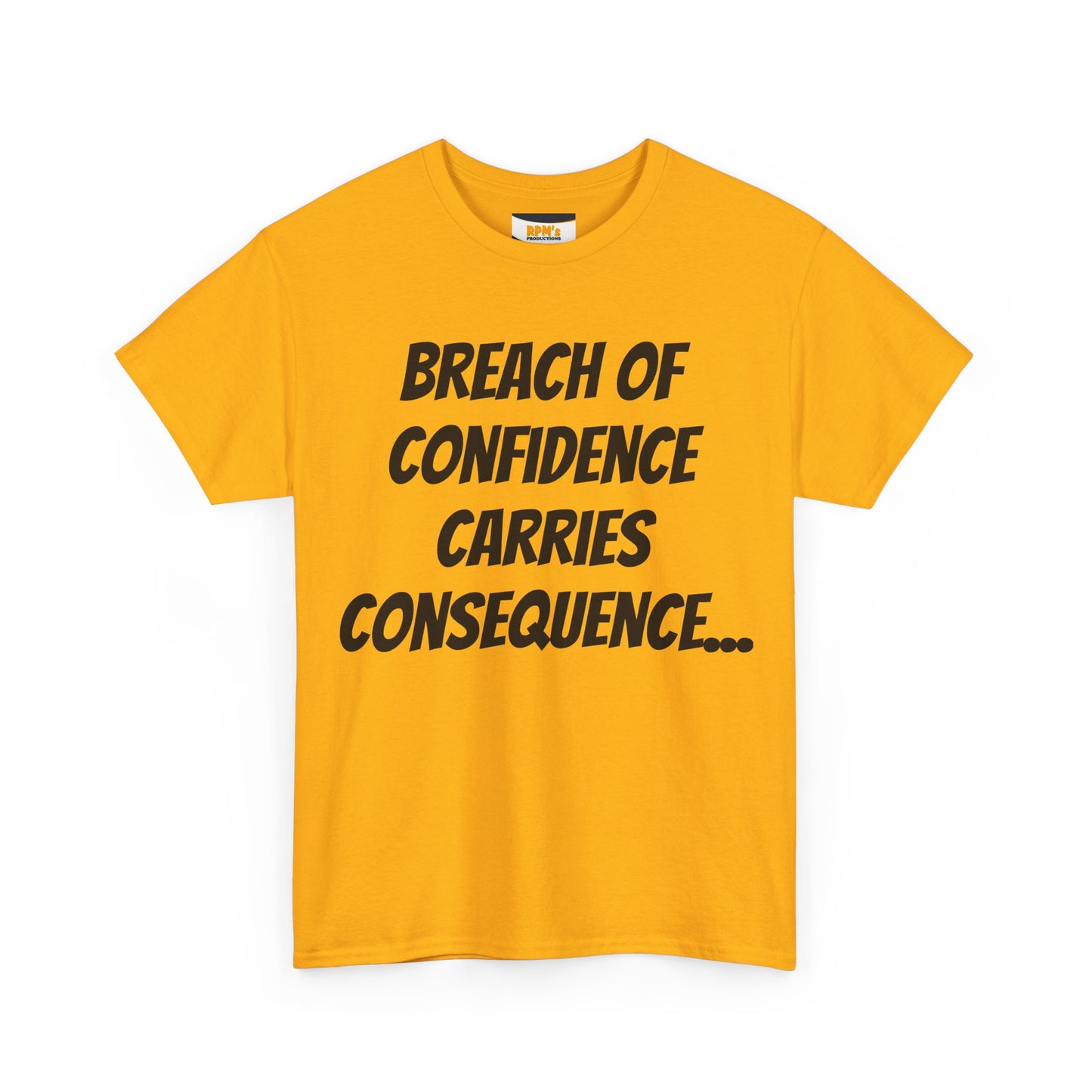 Confidence Breach Tee | Funny Unisex Heavy Cotton Tee, Casual Wear, Gift for Friends, Trendy Novelty Shirt, Statement Apparel